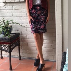 Y2K Velvet Floral Skirt